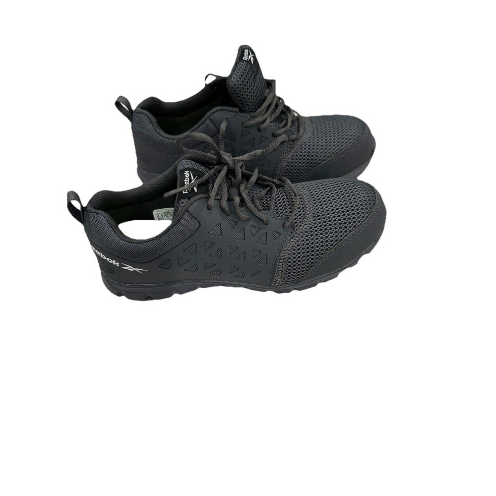 Reebok Gray RB4038 Sublite Cushion Work Sneaker Shoes Men’s 10M Steel Toe